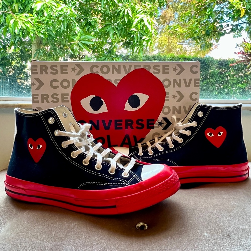 🤑 [Sold] CONVERSE x COMME des GARÇONS PLAY SNEAKERS {Preloved}